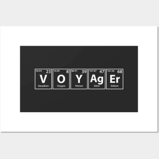 Voyager (V-O-Y-Ag-Er) Periodic Elements Spelling Posters and Art